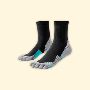 Calcetines Deportivos Juveniles de Cinco Dedos, 100% Algodón, Hechos a Medida en Vietnam, con Suela Acolchada, Calcetines Multideportivos de 5 Dedos - Product Image 1