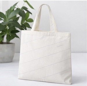 กระเป๋าผ้าฝ้าย 100% แบบขายส่ง พร้อมหูหิ้วสั้น พิมพ์ลายตามสั่ง สำหรับใช้ในชีวิตประจำวัน ราคาโรงงานสำหรับกระเป๋าช้อปปิ้งผ้าฝ้าย - Product Image 5