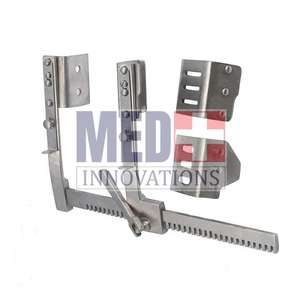 Burford Rib Retractor Med Innovations Puissance manuelle de haute qualité Deux paires de lames (47X62mm + 65X62 Mm) Épandage 200 mm - Product Image 1