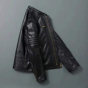 Chaqueta de Cuero para Motociclista, Otoño, Chaqueta de Piel de Oveja Suave de Primera Calidad - Product Image 2