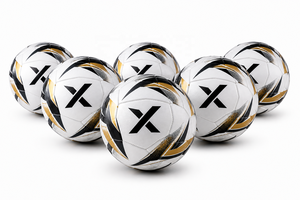 Ballon de football personnalisé X, blanc, noir, rouge, logo X, ballon d'entraînement professionnel pour club |   OEM ODM |   Fabricant |   Design haut de gamme - Product Image 5