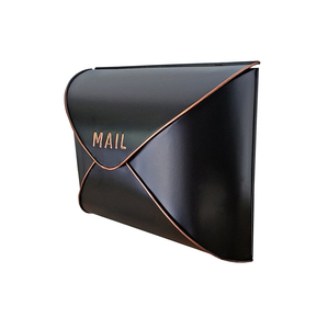 Rustic Copper Metal Mailbox Envelope Shape Embossed Mail <b>Wall</b> Mount Outdoor Letter <b>Box</b> Home Garden Exterior <b>Wall</b> Decoration - Product Image 6