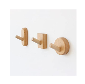 Gancho de Madera Decorativo para Pared, Ganchos para Barandilla, Artesanía, Gancho de Madera Natural Ecológico Más Vendido para Colgar Ropa en la Pared - Product Image 2