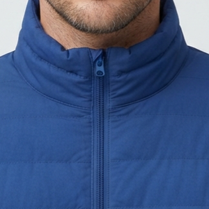 GENERSA SPORTS Men's Winter Bomber Quilted <b>Jacket</b> Plus Size Hooded Stand Collar Front Logo Waterproof Windproof Eco-Friendly - Product Image 5