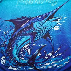 Camisetas de Pesca Unisex de Talla Grande, Transpirables, con Protección Solar UPF 50+, Estampadas, de Manga Larga, de Secado Rápido, Resistentes al Viento, Personalizables, para Exteriores - Product Image 3