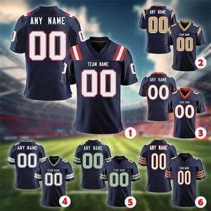 Camiseta de Fútbol de Nueva Inglaterra 2026 para Hombre, Cosida, 100% Poliéster, Manga Corta, Antibacteriana, Bordado Personalizado con Nombre del Jugador, Cuello en V - Product Image 2