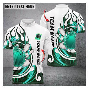 Full Custom Men Sublimation Polo Shirt Wholesales Racing Pit Crew Shirts Dart <b>Bowling</b> Polo Shirts - Product Image 5