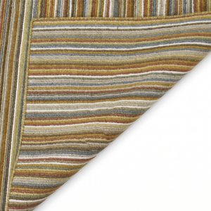 Tapis en laine mosaïque de galets organiques multicolores, jaune moutarde, bleu, beige, gris, écologique, antidérapant, tufté à la main, pour salon - Product Image 6