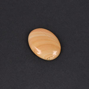 Pierre précieuse naturelle en jaspe, 21,1 carats, ovale, 25x19 mm, cabochon à dos plat pour la fabrication de bijoux |   1 pièce |   Ishu Gems CA - Product Image 2