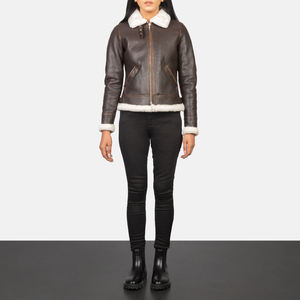 Eco Friendly Womens <b>Leather</b> <b>Jacket</b> Stylish Latest Design Comfortable Fit Durable Stitching Breathable <b>Long</b> Sleeve - Product Image 6