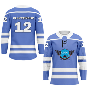 Fabricant en gros de maillots de hockey sur glace personnalisés par sublimation, uniformes d'équipe, impression OEM, fournisseur OEM ODM - Product Image 1