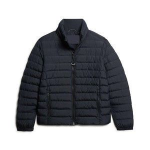 Veste matelassée pour homme au design personnalisé, nouvelle tendance, col montant, logo sur le devant, rembourrage en coton écologique, légère, pour l'hiver - Product Image 6
