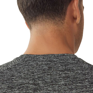 Camiseta de cuello redondo para hombre, manga corta, tejida, lisa, informal, para uso diario, con logo personalizado, proveedor mayorista de Pakistán y China, personalizable. - Product Image 3