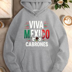 Sudadera con capucha de bandera española Larga vida México para mujer - Product Image 2