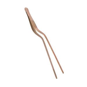 SIGAL MEDCO Pince de Chef de Cuisine pour Plats, Lot de 2, 10 Pouces Droites et 8 Pouces Inclinées, en Acier Inoxydable, Revêtement Plasma Or Rose, Respirantes - Product Image 3