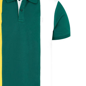 Men's Short Sleeve Solid for Shirt Regular Fit Casual Green Yellow <b>White</b> Pique Knitted 100% Cotton Breathable - Product Image 2