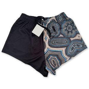 Wholesale Custom 100% Polyester Breathable Quick Dry Mesh Printed Footy Shorts High Quality Drawstring Closure Summer Fashion - Product Image 1