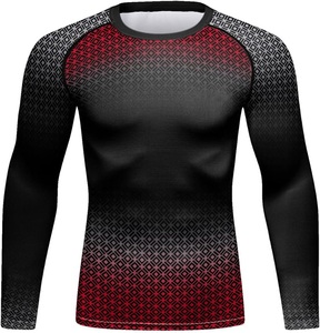Custom Sublimated <b>Compression</b> Rash Guard - <b>Long</b> <b>Sleeve</b> BJJ Training Workout <b>Shirt</b> for Men - Product Image 5