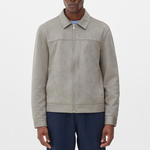 Chaqueta de Otoño para Hombre, Cálida, de Grosor Estándar, con Cierre de Cremallera, Logotipo Personalizado, Informal, Servicio OEM - Product Image 4
