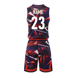 Maillot de basketball réversible personnalisé, respirant, anti-bactérien, à séchage rapide, grande taille, vierge, sublimé, dernière collection, vente en gros - Product Image 2
