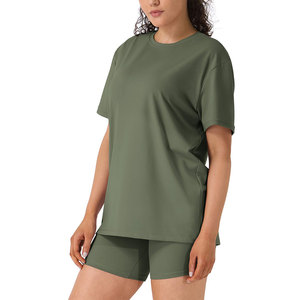 Top Selling Women's T Shirt Short <b>Sets</b> Short Sleeves Daily Outdoor Casual Summer Wear Quick Dry Two Piece Women's Shorts <b>Sets</b> - Product Image 6