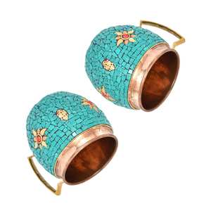 Tazas de Cobre Certificadas de 400 ml, Ecológicas, a Prueba de Fugas, Reutilizables, con Beneficios para la Salud, Tazas para Beber Agua en el Hogar, Diseño Elegante - Product Image 5