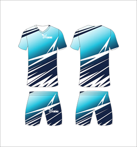 Conjunto de Uniforme de Fútbol Sublimado Personalizado, Patrón Gráfico Multicolor, Transpirable, de Secado Rápido, Camiseta de Fútbol para Equipo, Pantalones Cortos, para Hombres y Niños - Product Image 5