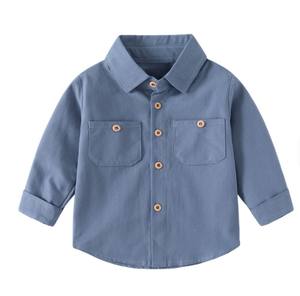 Nouvelle chemise décontractée à manches longues pour garçons, 100 % coton, imprimée, sous-vêtement ou manteau - Product Image 6