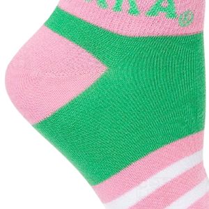 Green Pink Color <b>Block</b> Ankle Socks Soft Cotton Casual Socks Striped Design Comfortable Everyday Footwear Fashion Socks - Product Image 4
