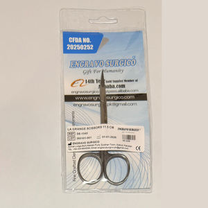 Tijeras La Grange de Acero Inoxidable de Primera Calidad, Instrumentos Quirúrgicos Curvos Microquirúrgicos, Aprobadas por la CE, Tijeras La Grange TC 11.5CM - Product Image 3