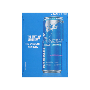 Boisson énergisante premium saveur Juneberry R-ed Bull Sea Blue Edition, canette 250ml, goût rafraîchissant, formule avancée - Product Image 1