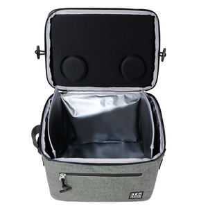 Portable OEM Best-Selling Cooler Bag Outdoor Use Textile Zipper EVA 20L Insulated Closure Gray Cooler Bags - Product Image 1