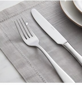 Ensemble de couverts en acier inoxydable, design minimaliste, finition miroir haute brillance, passe au lave-vaisselle, fourchette, cuillère, couteau, pour les occasions de mariage - Product Image 5