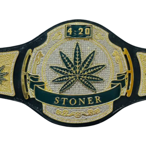 Cinturón de Campeonato Personalizado Stoner 4:20, Cinturón de Lucha Libre con Diseño Único, Regalo Personalizado para Fanáticos de Stoner - Product Image 2