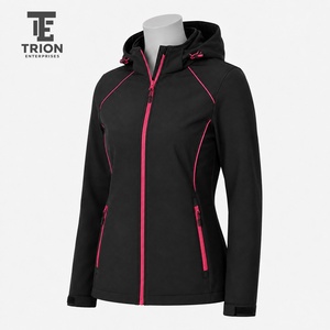 Veste softshell imperméable pour femme, tissu coupe-vent, coupe confortable et chaude, capuche ajustable, idéale pour la randonnée, le camping et les voyages - Product Image 2