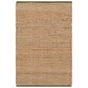 Tapis en jute rectangulaire uni, style farmhouse, tissage plat, écologique, décoration de salon - Product Image 1