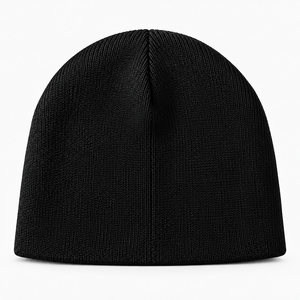 Custom Logo Jacquard Rib <b>Knit</b> Cuffed <b>Beanie</b> Ribbed <b>Knit</b> <b>Beanie</b> with Custom Embroidered Logo Winter Cuffed <b>Knit</b> <b>Beanie</b> Hat - Product Image 3