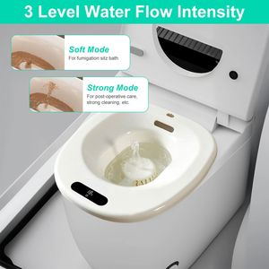 Vasca Elettrica per Bagno da Seduta con 2 Livelli di Flusso d'Acqua, Strumento per Immersione nel Sedile WC per Cura Post-Parto e Riabilitazione Postnatale - Product Image 3