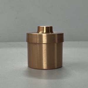 Handmade Matte Finish Luxury Copper Candle Container Custom Logo Wax Vessel for Home Decoration Featuring <b>Beautifully</b> - Product Image 6