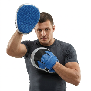 <b>Mesh</b> Non Slip Printed Back Focus Mitts Premium Boxing & MMA Training Pads with Shock Absorbing Foam Reinforced Focus Pads - Product Image 3