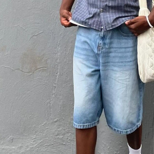 New arrival Custom Men Jeans Light Blue <b>Short</b> Men's Jorts <b>Trousers</b> <b>Trouser</b> Baggy Pants Pant Plus Size <b>Shorts</b> custom OEM Quality - Product Image 4