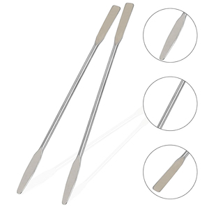 2 PCS SURGICAL CORPORATION Espátula micro de laboratorio de doble punta de acero inoxidable alemán, con extremo de flecha cónico y cara plana para aplicar corrector - Product Image 3