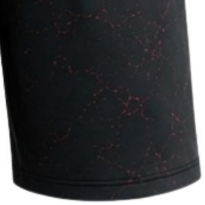 Black Red Speckled Print Sports <b>Shorts</b> with <b>Elastic</b> <b>Waistband</b> Lightweight Breathable Athletic Gym Fitness Training Performance - Product Image 4