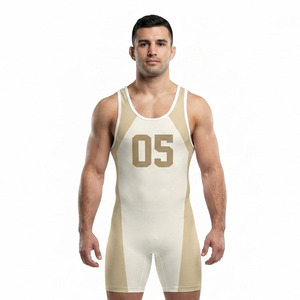 Vêtement de lutte professionnel pour hommes en gros, 100% polyester, maillot de compression de lutte de qualité supérieure, maillot de lutte pour hommes - Product Image 6