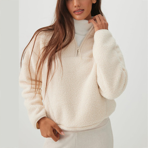 Wholesale Custom <b>Women</b>’s Sherpa Jacket For Winter Premium Custom Breathable Fabric OEM ODM Custom Fleece <b>Outerwear</b> For <b>Women</b> - Product Image 1
