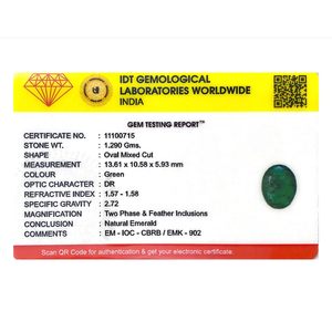 Natural Zambian Emerald 6.45 Carat Loose Gemstone for Fine Jewelry - Product Image 4
