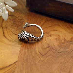 Anillo Abierto Ajustable de Latón con Cabeza de León Vintage para Hombre |   Joyería gótica punk al por mayor - Product Image 3