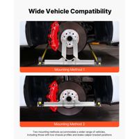 2 pièces Outil d'alignement de roues robuste en acier inoxydable avec 2 rubans de mesure précis, Plaques d'alignement de fourches de roue automobiles
