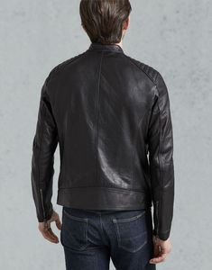 Chaquetas de cuero para invierno con logo frontal, bajo MOQ, precio mayorista, chaquetas de cuero para venta en línea - Product Image 4