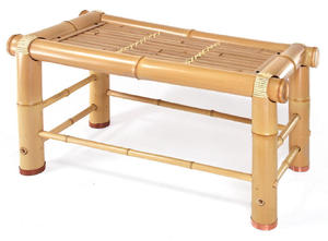 Table basse en bambou naturel, mini table d'appoint rectangulaire, légère, portable, pour extérieur, jardin, camping, pique-nique, petit tabouret en bois - Product Image 2
